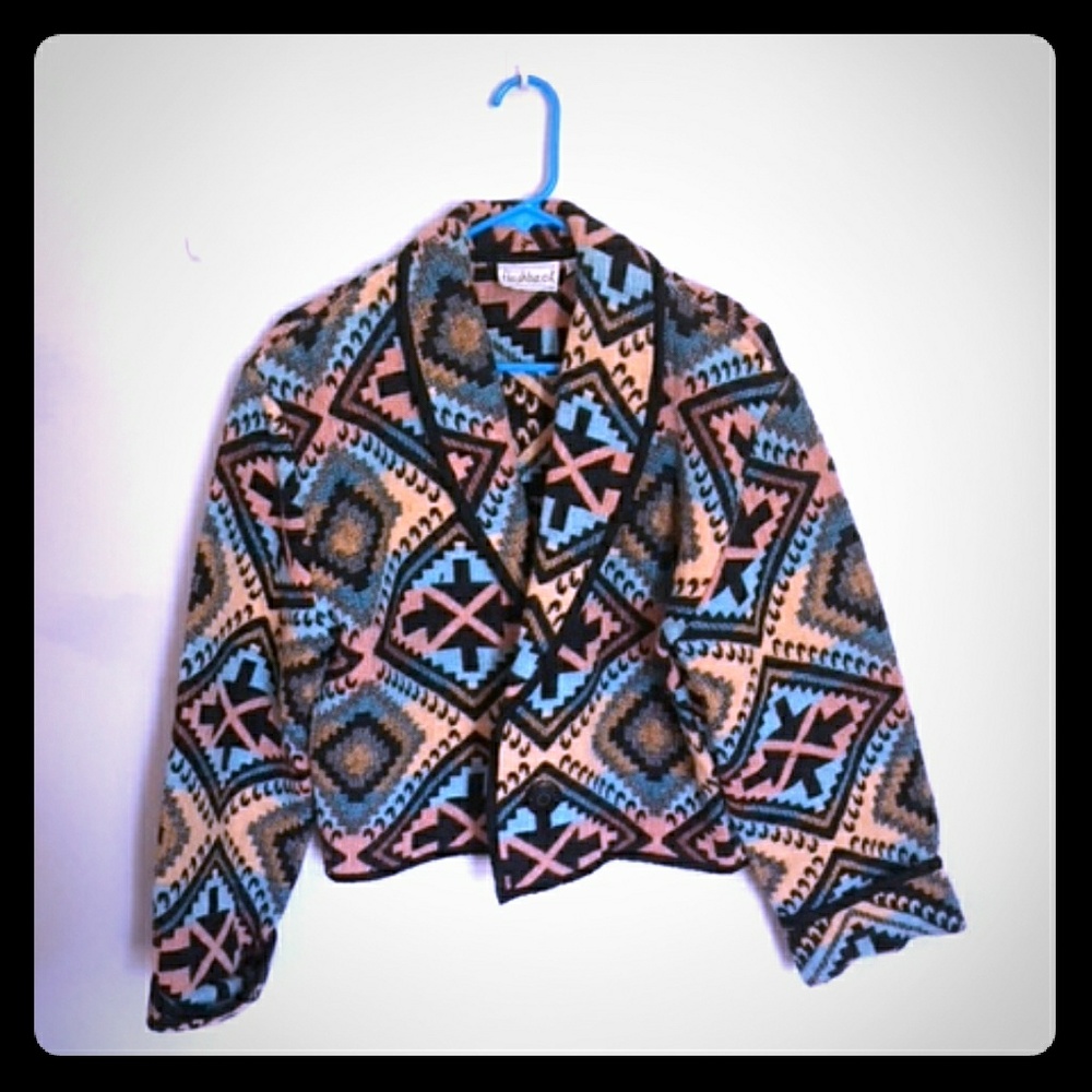 BUNDLE ONLY Cropped Vintage Aztec Blazer